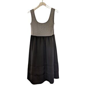 Mossimo Mixed Material Midi Stretch & Silky Midi Dress - XL